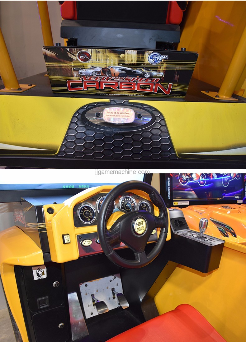 Flying racing car simulator arcade 4d racing car game machine