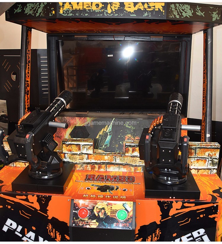 Stallone(Rambo) II simulate arcade shooting game machine