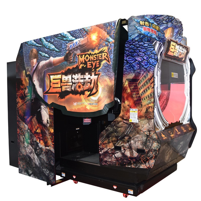 Monster eye arcade shooting games machine