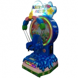 Rainbow jump arcade kiddie rotate game machine