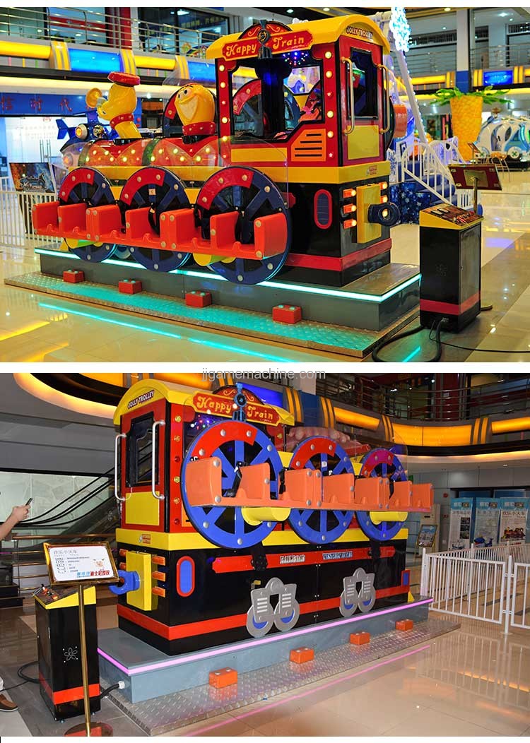 12-seat jolly trolley happy train kiddle ride game machine