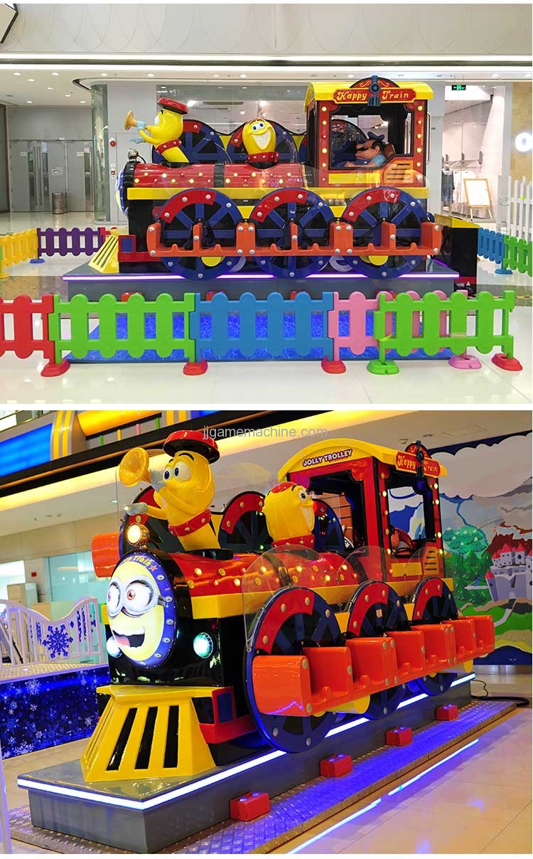 12-seat jolly trolley happy train kiddle ride game machine