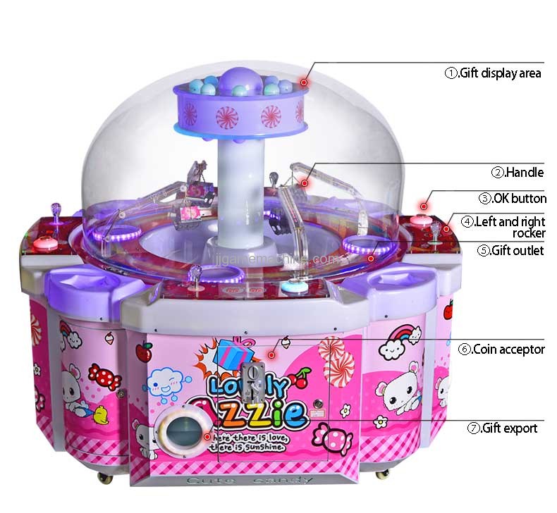 four person cute candy gift redemption claw candy machine