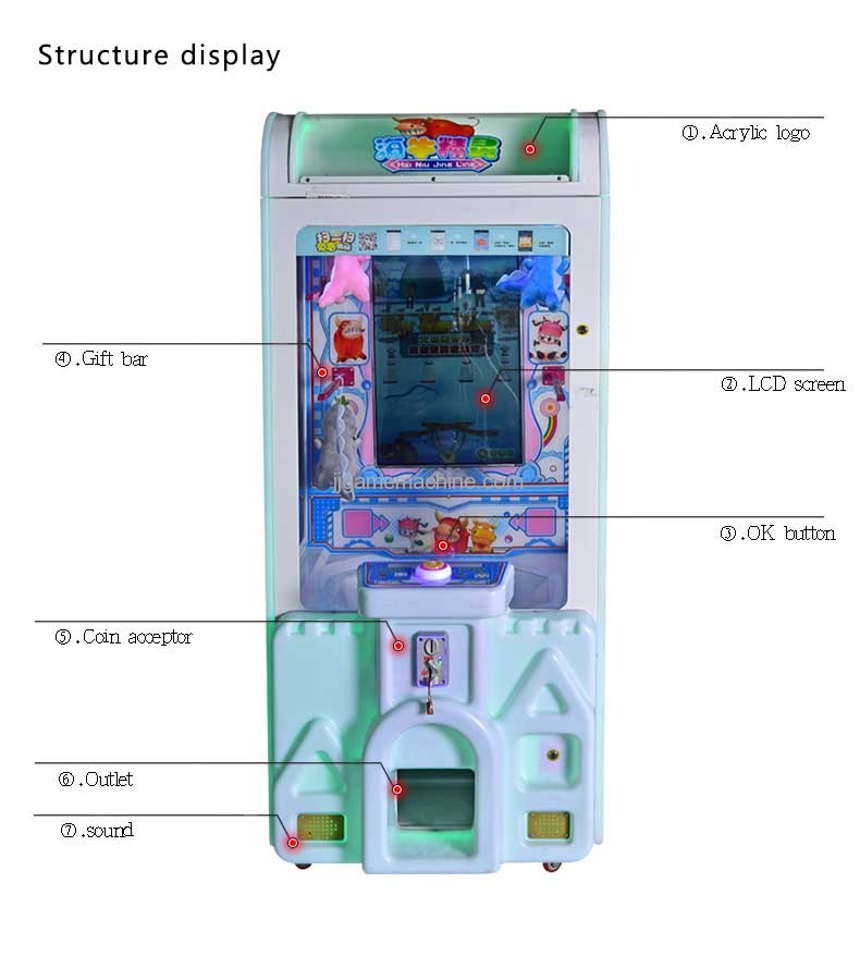 Manatee Spirit gift vending redemption claw machine structure display