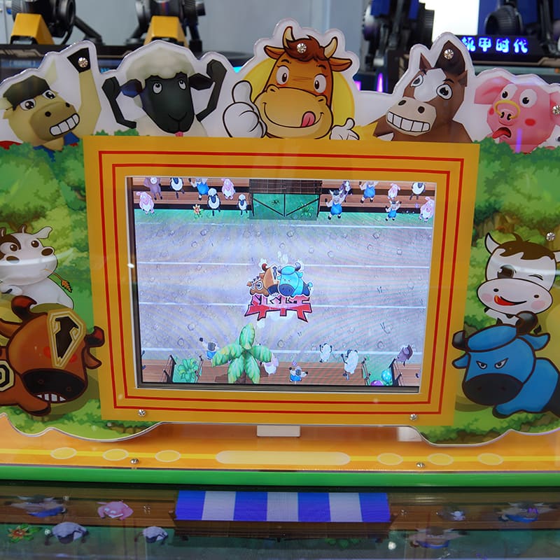 Bull-fighting redemption lottery ticket arcade table game machine