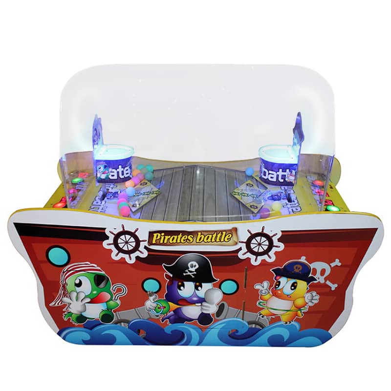 Double players Pirates Battle kids balls game machine