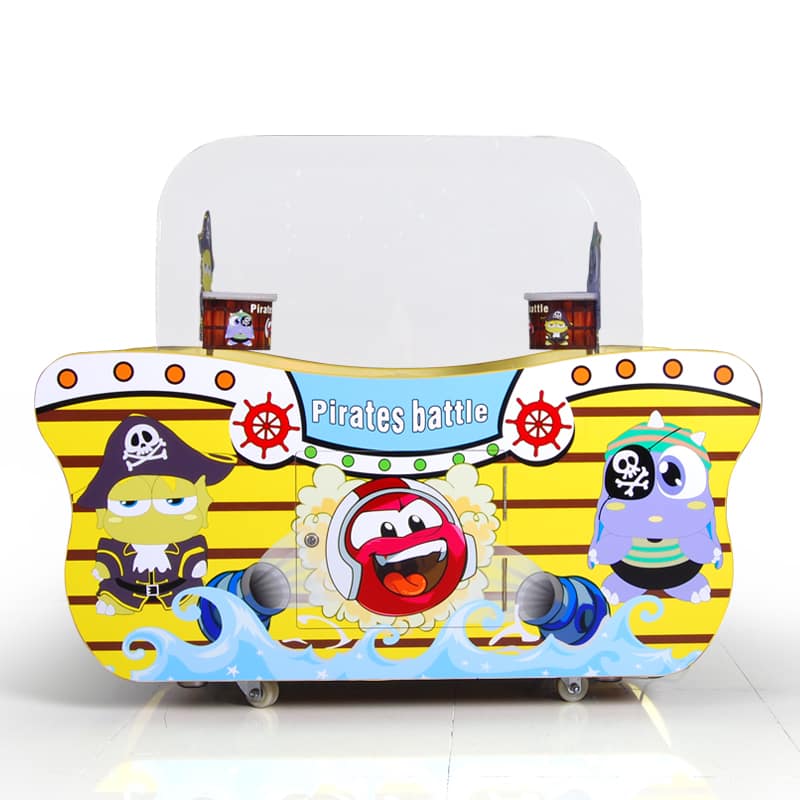 Double players Pirates Battle kids balls game machine
