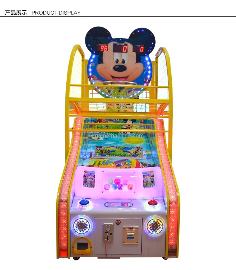 2018 new arrival two players lottery/capsules redemption coin-operated arcade basketball machine for kids