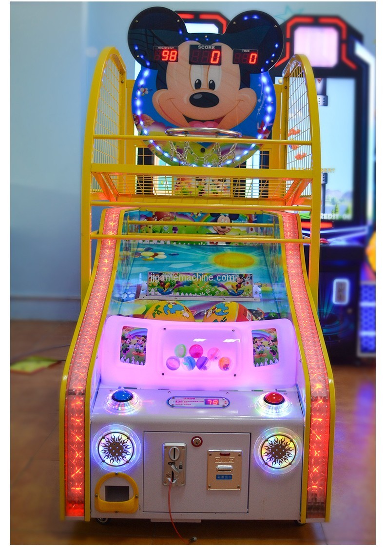 2018 new arrival two players lottery/capsules redemption coin-operated arcade basketball machine for kids