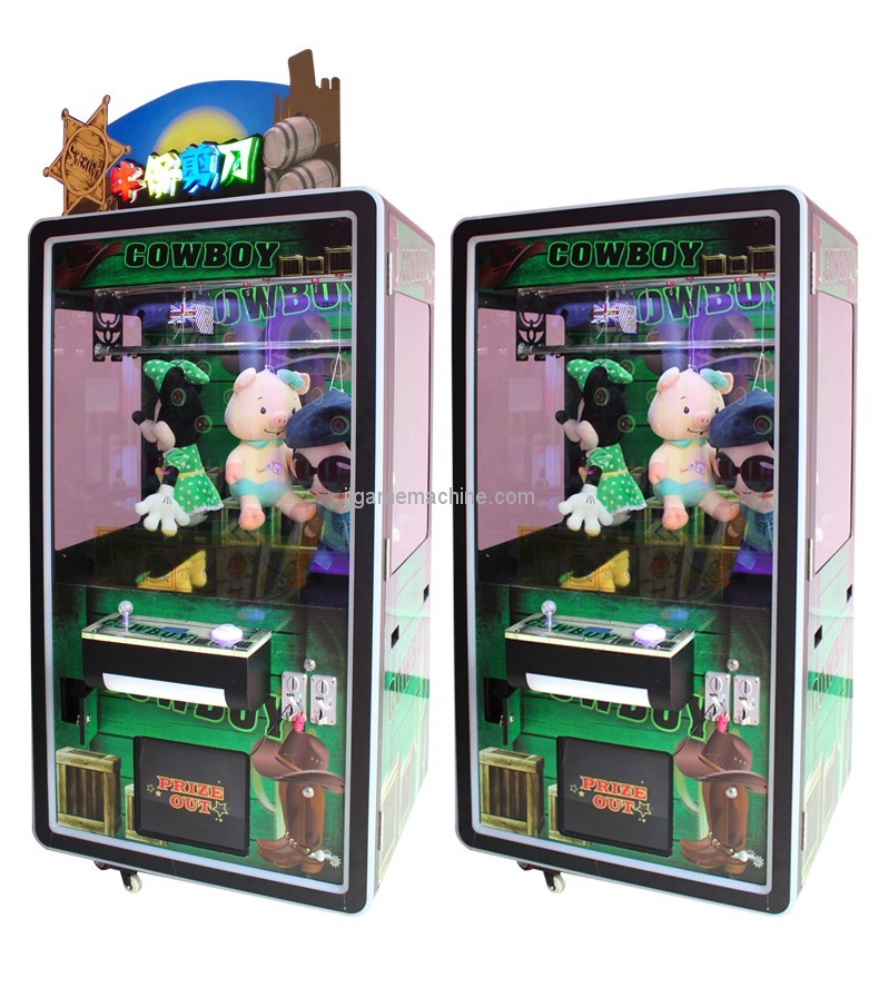 2018 new arrival CE approval coin operated arcade scissors cut rope toy vending machine