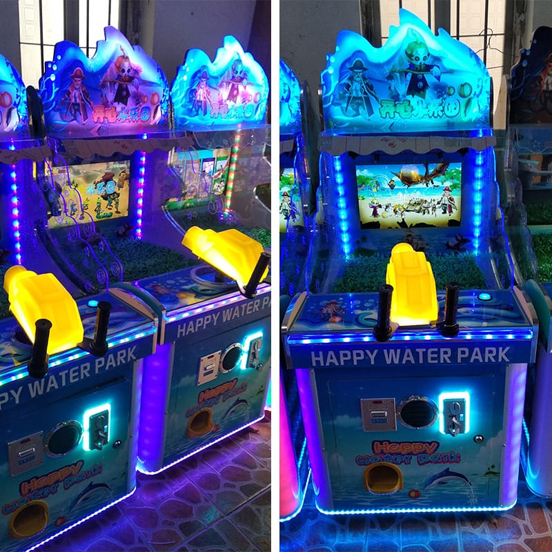 Happy Water Park Kids Gun Shoot Machine