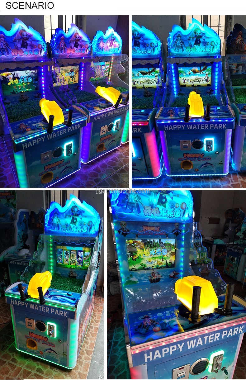 New arrival arcade game machine one pieces MOQ single player water shooting game machine for kids