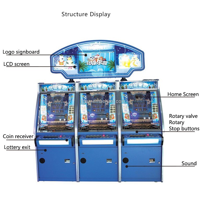 New arrival coin operated attractive prize coin pusher game machine