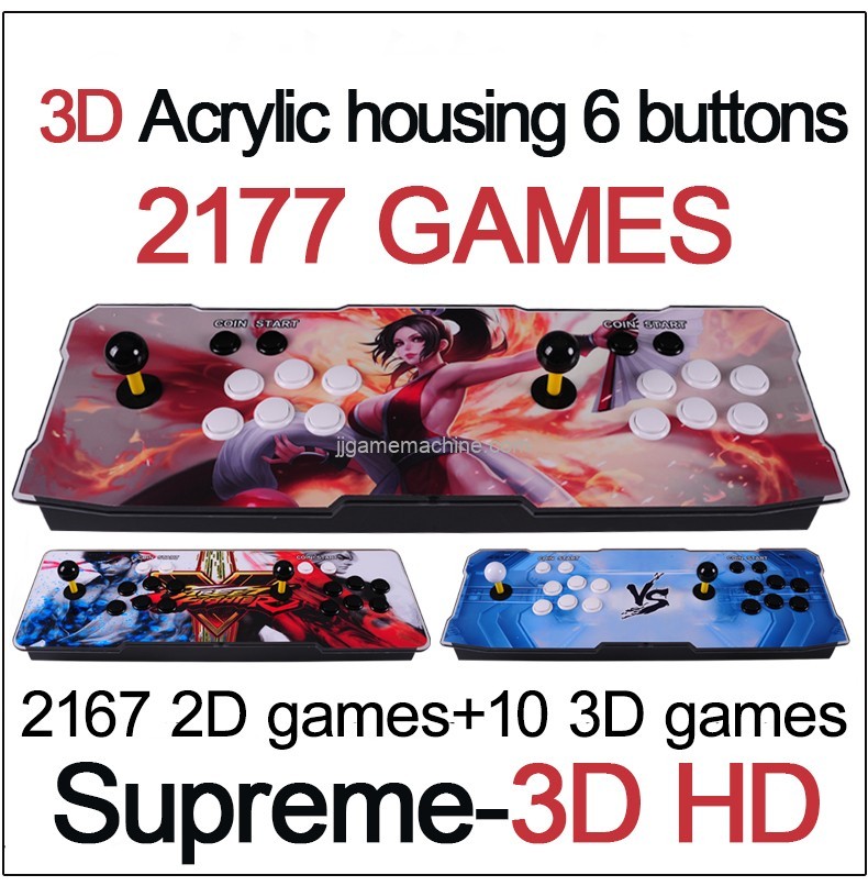 ACRYLIC housing 3D games and 2D games 1500/2700 games in game console