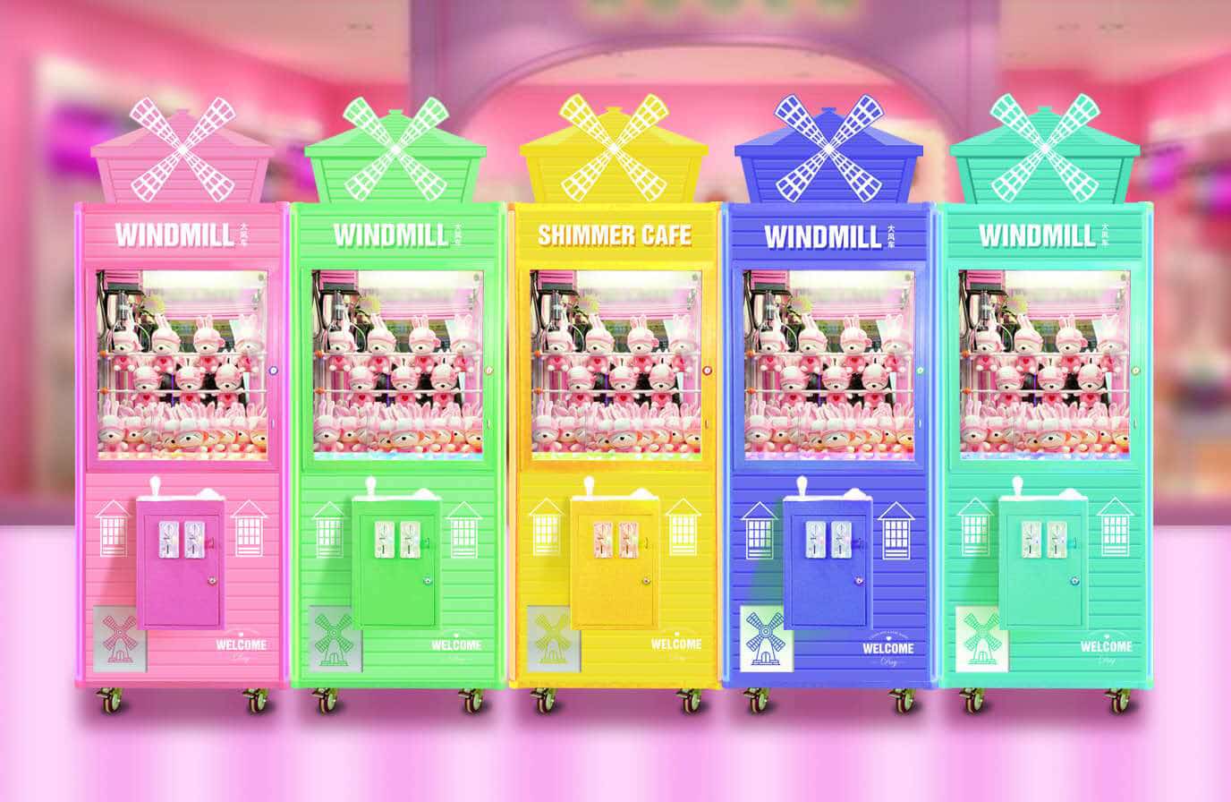 coin operated aluminium alloy crane claw machine