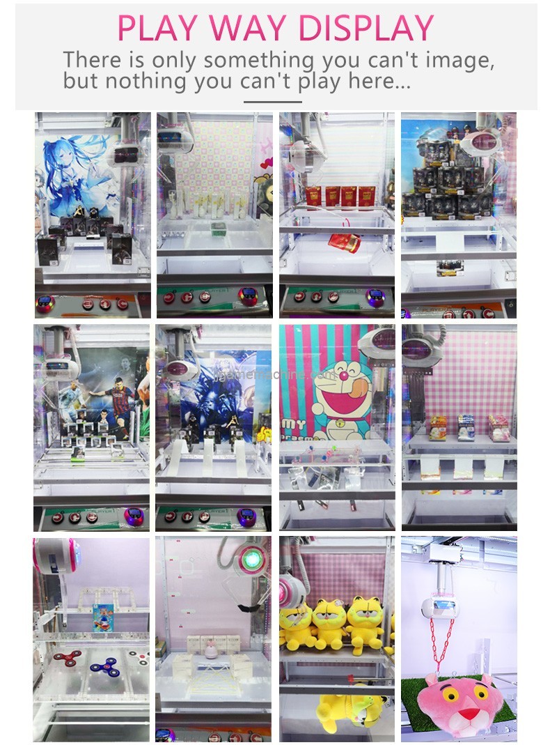 Japan style 99 play way cheap price CE approval claw crane machine gift vending machine