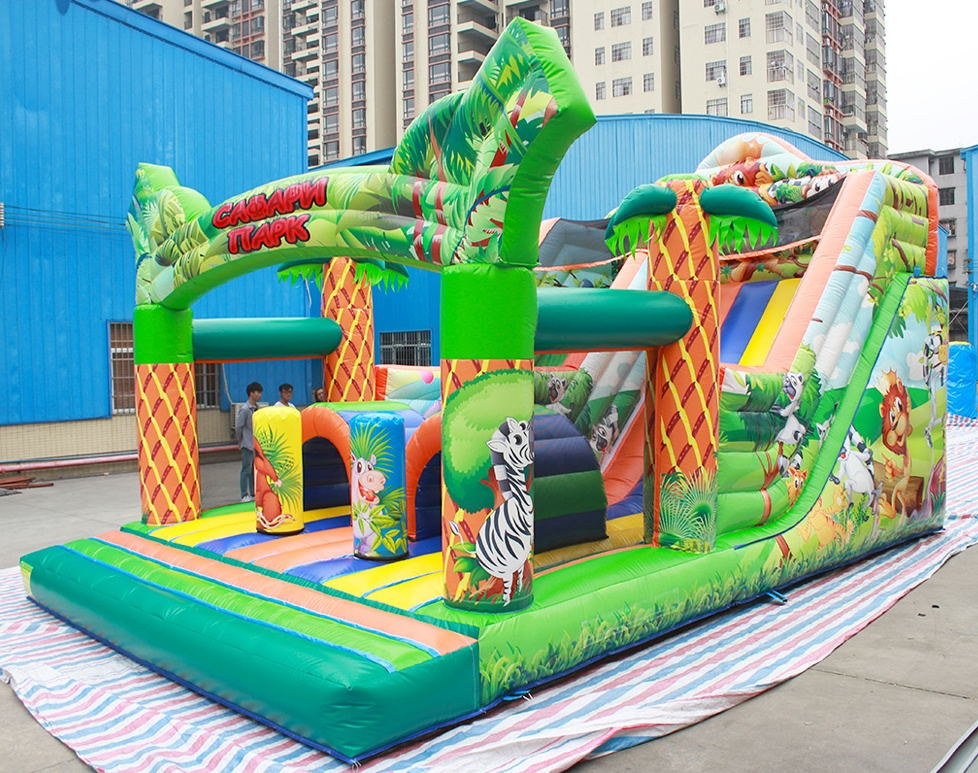 inflatable jungle bouncer