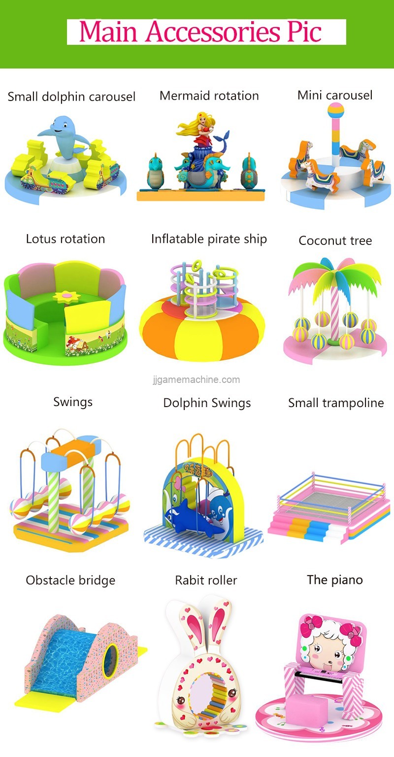 jungle style commercial children customized indoor soft playground ...