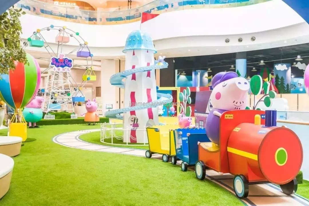 How do indoor parks become standard in shopping malls?