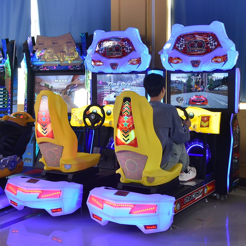 32 inch conjoined luxury racing experience enhanced version of video game city double connected game console