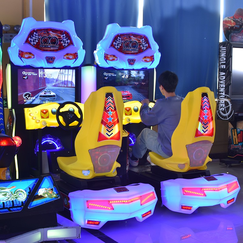 32 inch conjoined luxury racing experience enhanced version of video game city double connected game console