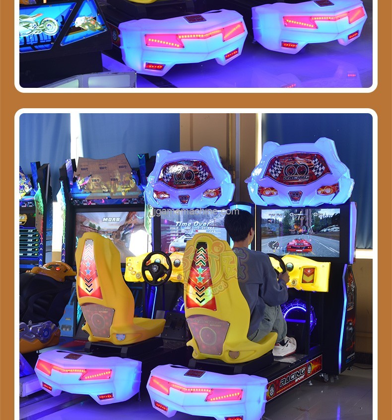 32 inch conjoined luxury racing experience enhanced version of video game city double connected game console