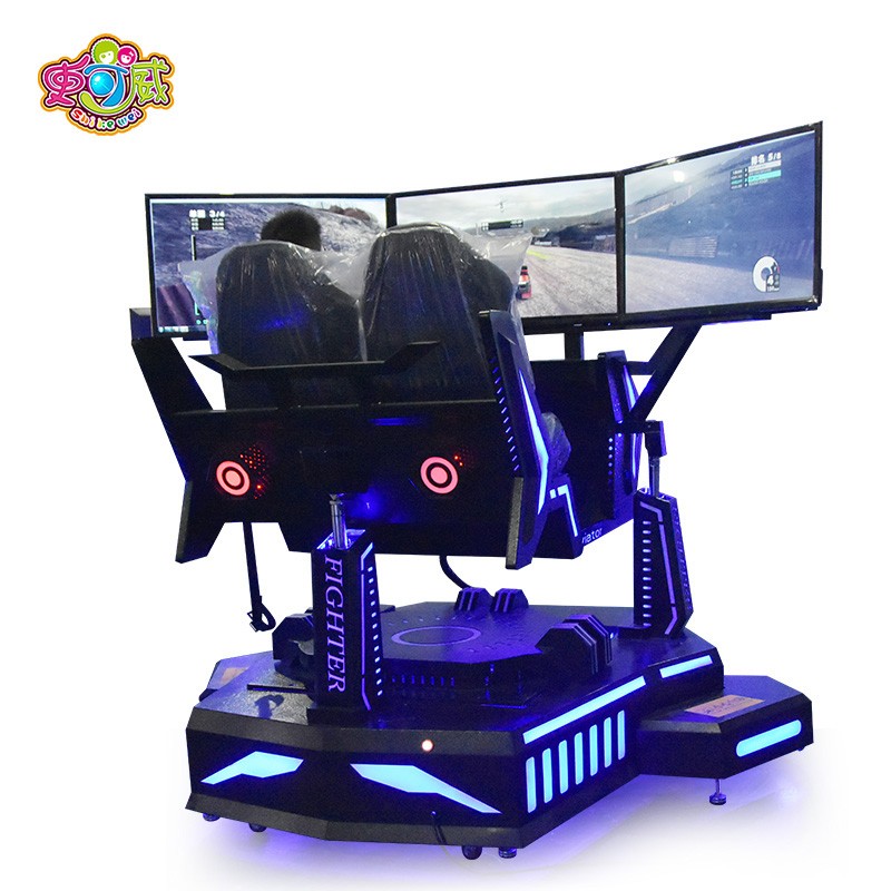 VR three-axis virtual racing experience equipment