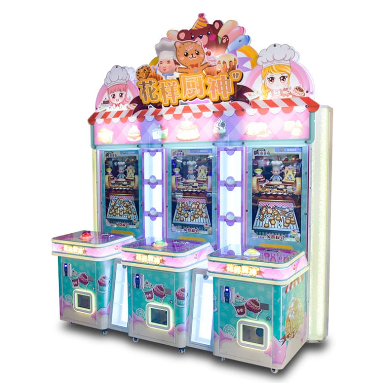 New pattern Kitchen God 3-person connection food lottery machine