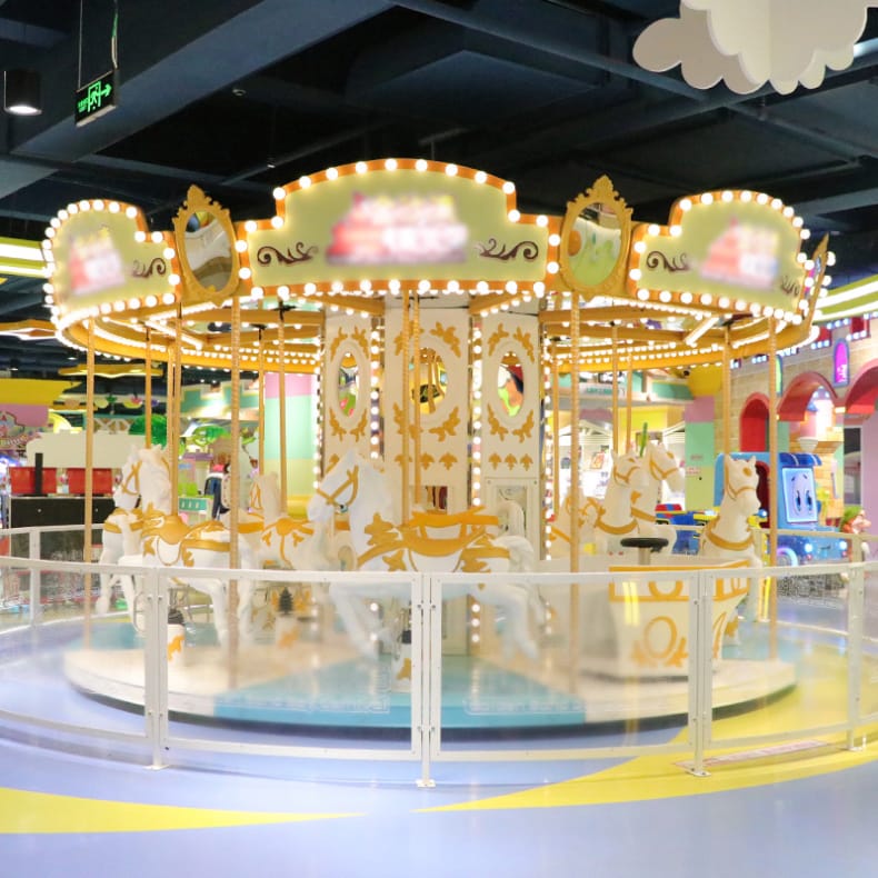 New 12 person carousel indoor and outdoor playground amusement equipment