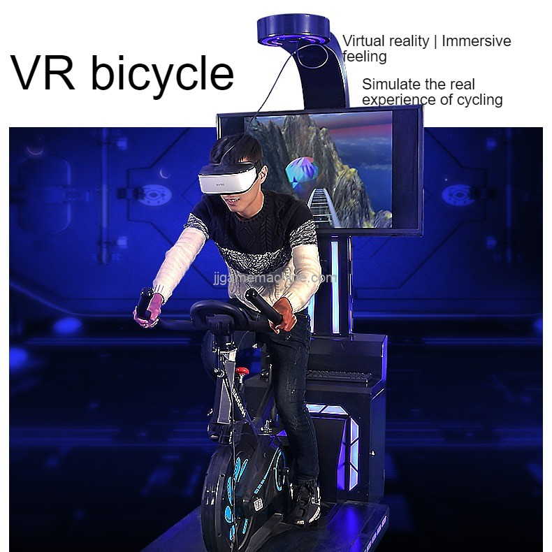 VR somatosensory bicycle riding fitness dynamic sports bicycle entertainment VR game console amusement equipment source factory
