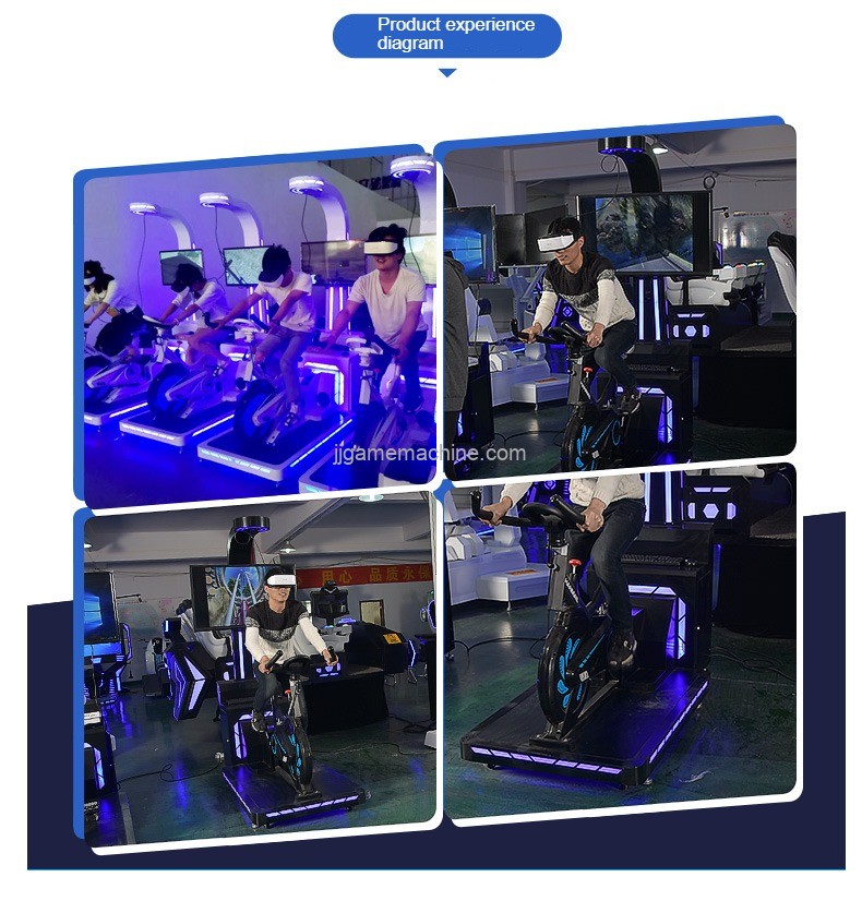 VR somatosensory bicycle riding fitness dynamic sports bicycle entertainment VR game console amusement equipment source factory