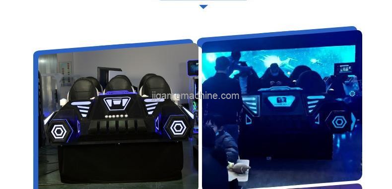 6 players VR dark chariot amusement equipment