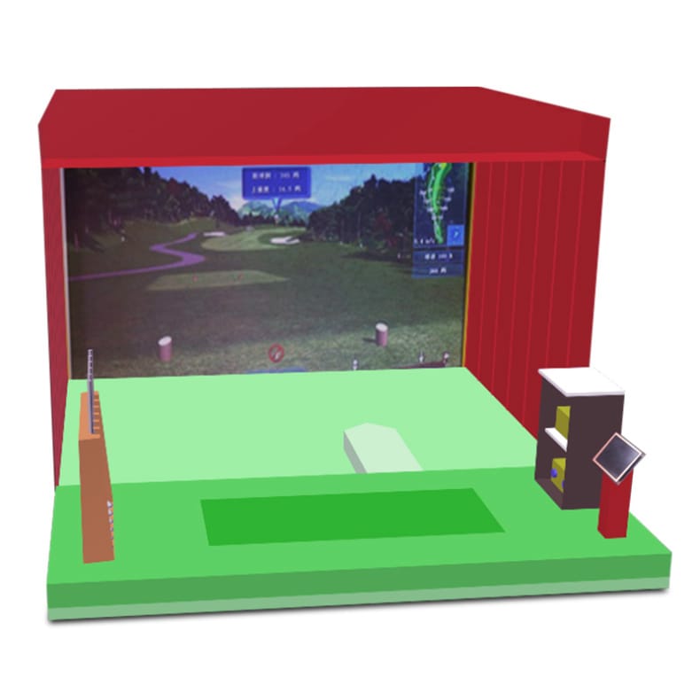 Golf interactive sports hall