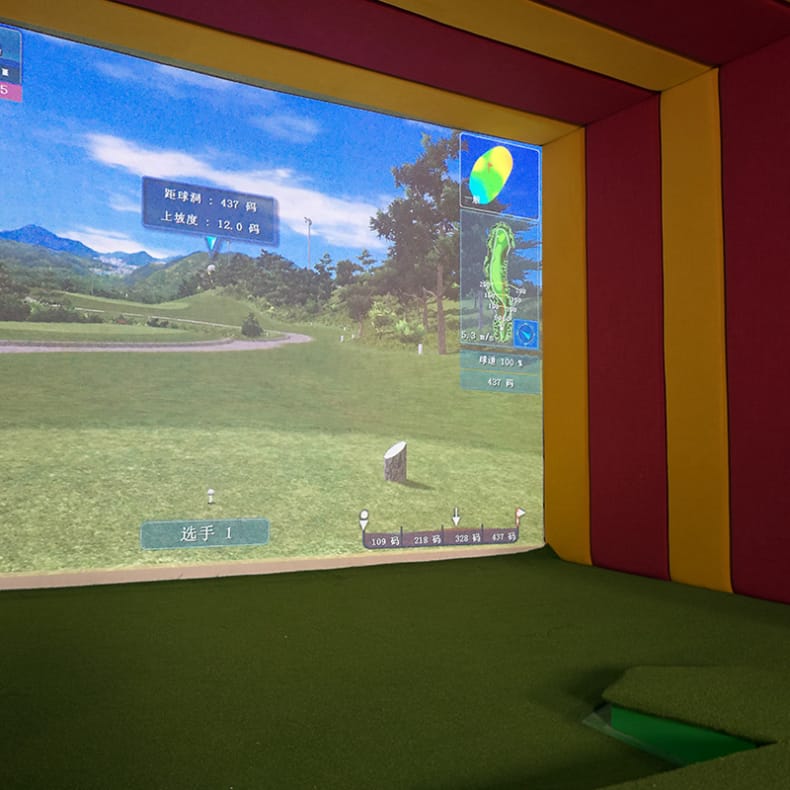 Golf interactive sports hall