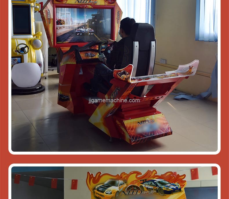 Speedy car arcade game machine