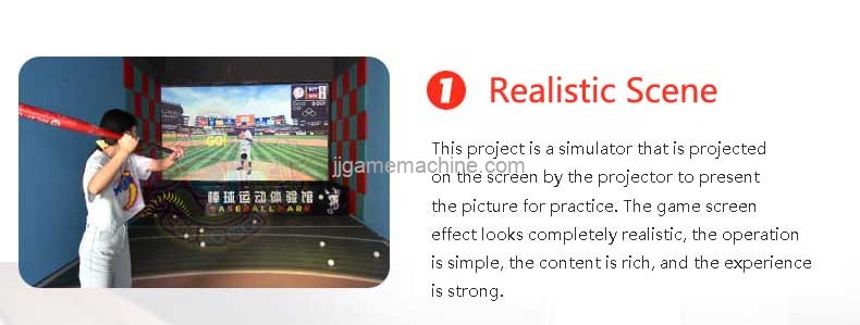 Simulated baseball interactive sports projects