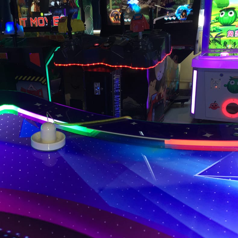 magic u-side hockey curved air hockey table game machine
