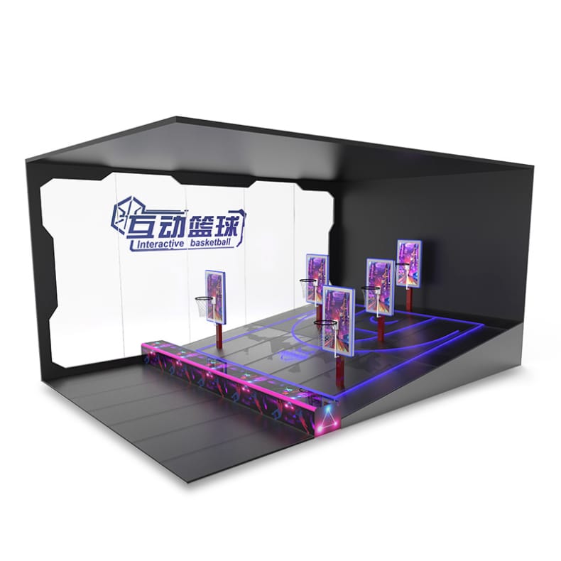 Interactive basketball amusement equipment indoor digital sports hall equipment