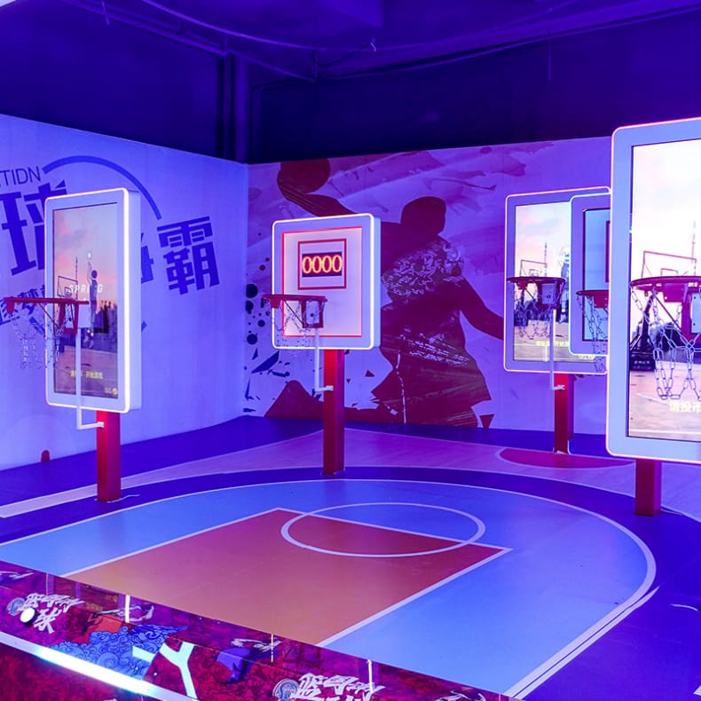 Interactive basketball amusement equipment indoor digital sports hall equipment