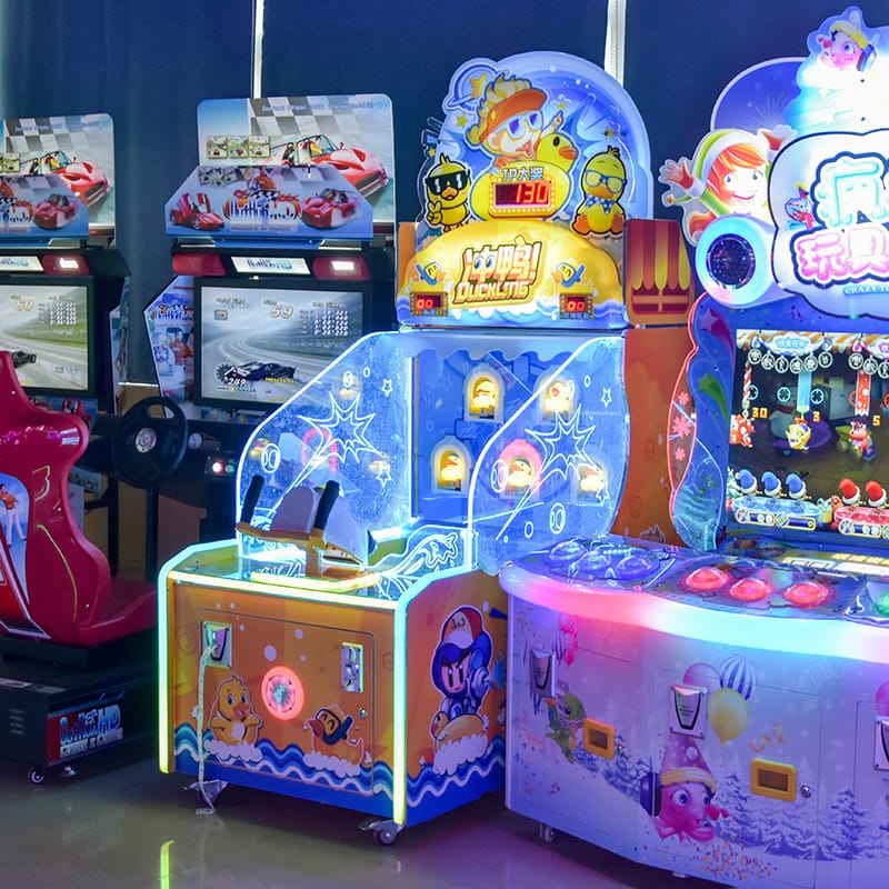 Water flushing ducks Children's water jet coin-operated amusement equipment