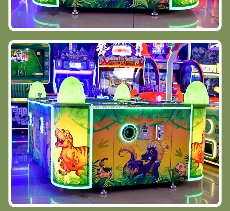 Crazy dinosaur hunting parent-child interactive game machine redemption machine